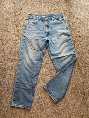 Carhartt Vintage Jeans with a plaid lining Man’s Size 36 /32